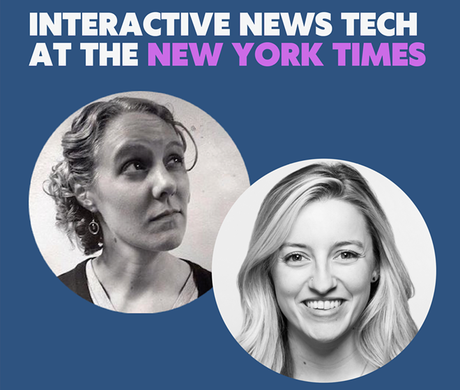 New York Times journalists and web developers to share how they tell interactive data stories for NYTimes.com