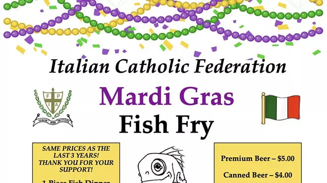 Image: Italian Catholic Federation Mardi Gras Fish Fry