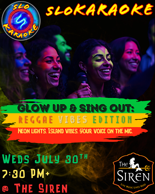 Image: Karaoke Night! Glow Up and Sing Out: Reggae Vibes Edition