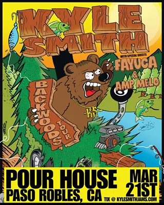 Image: Kyle Smith Backwoods Tour live at the Pour House with Fayuca and Amp Melo