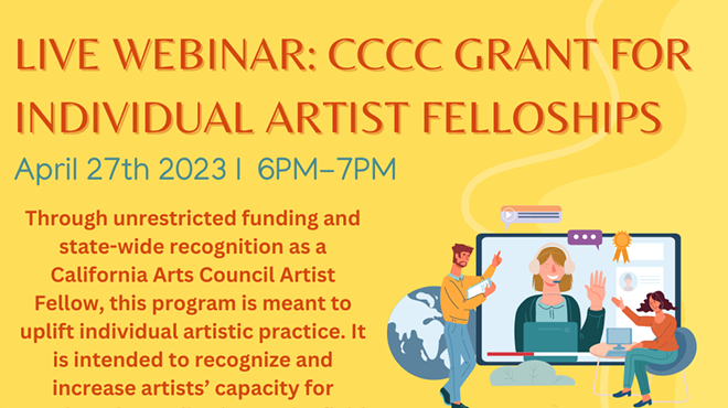 Image: Live Webinar: CCCC Grant for Individual Artist Fellowships