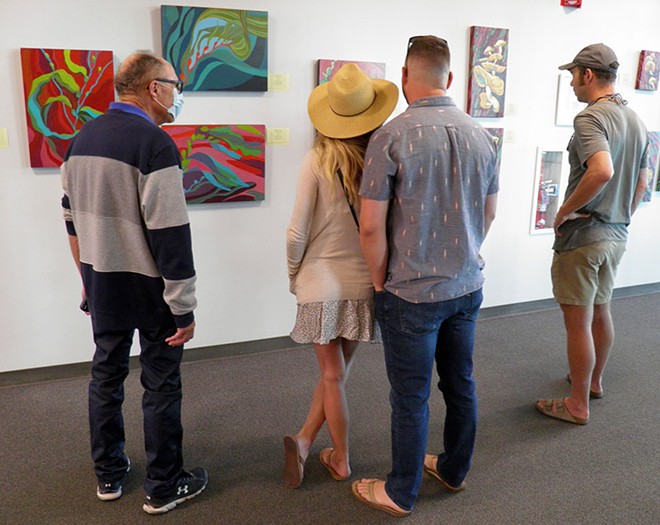 Viewers take in Featured Artist exhibit at Valley Art Gallery