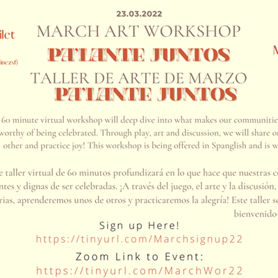 March Art Workshop: P'lante Juntos