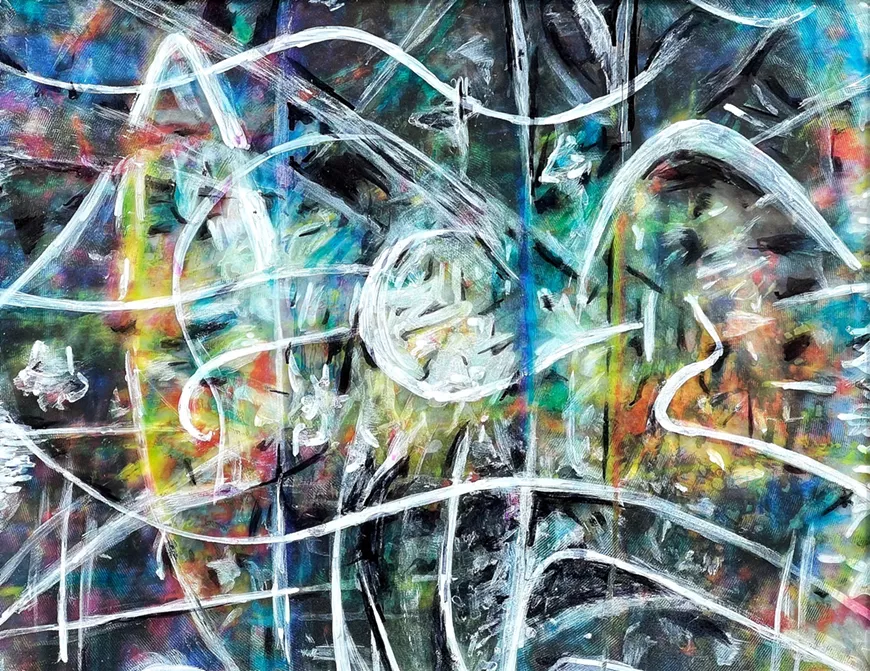 Sublime Abstract Art on Mirrors by Brian Johnson