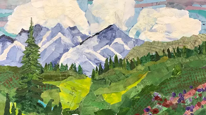 Image: Mountain Landscape Paper Collage with Linda Cunningham