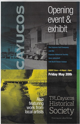 Opening Event for the Cayucos Historical Society Exhibit Space