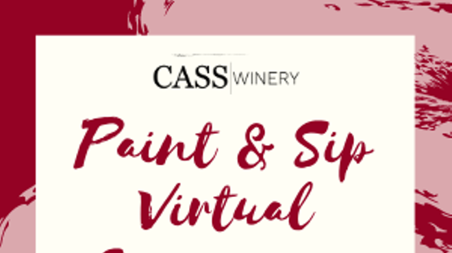Image: Paint and Sip Virtual Experience