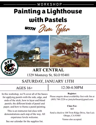 Image: Painting a Lighthouse with Pastels with Jim Tyler