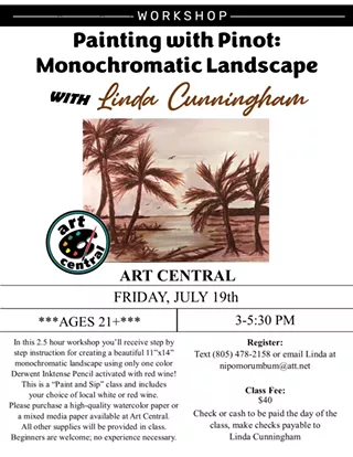 Image: Painting with Pinot: Monochromatic Landscape