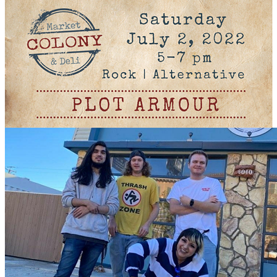 Alternative Rock Band Plot Armour LIVE at Colony Market and Deli, Atascadero, CA
