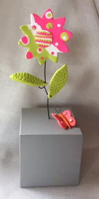 Image: Polymer Clay Flower Sculpture