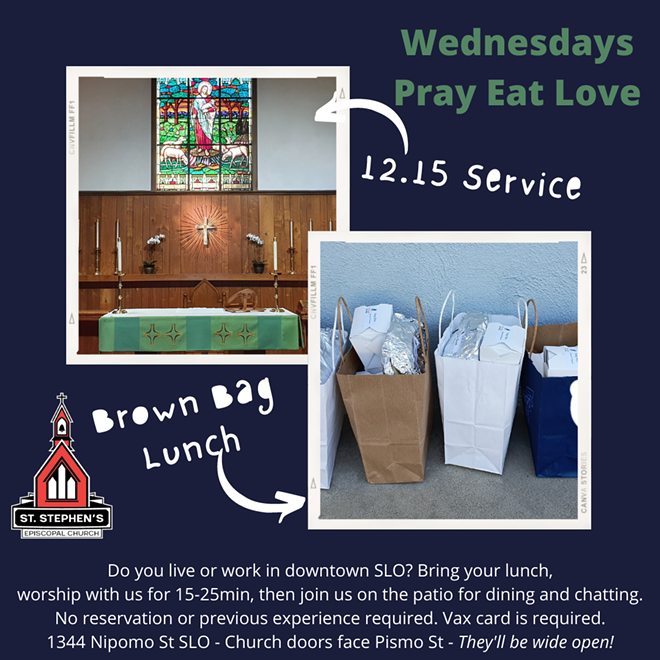 Pray - Eat - Love: Lunchtime Worship and Brown Bag Lunch