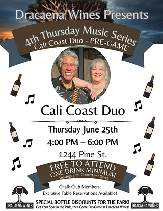 Image: Pre-Game the Concerts in the Park; Cali Coast Duo