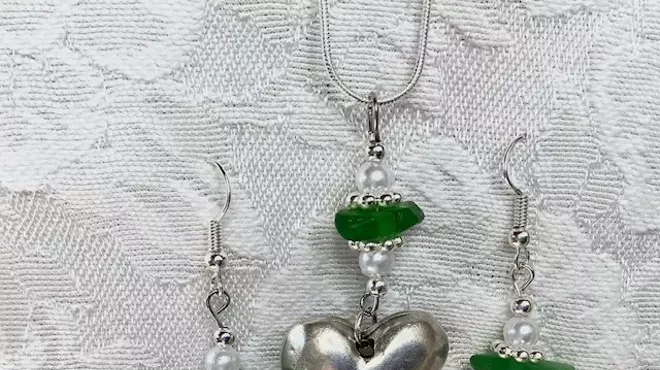 Image: Sea Glass Heart Jewelry