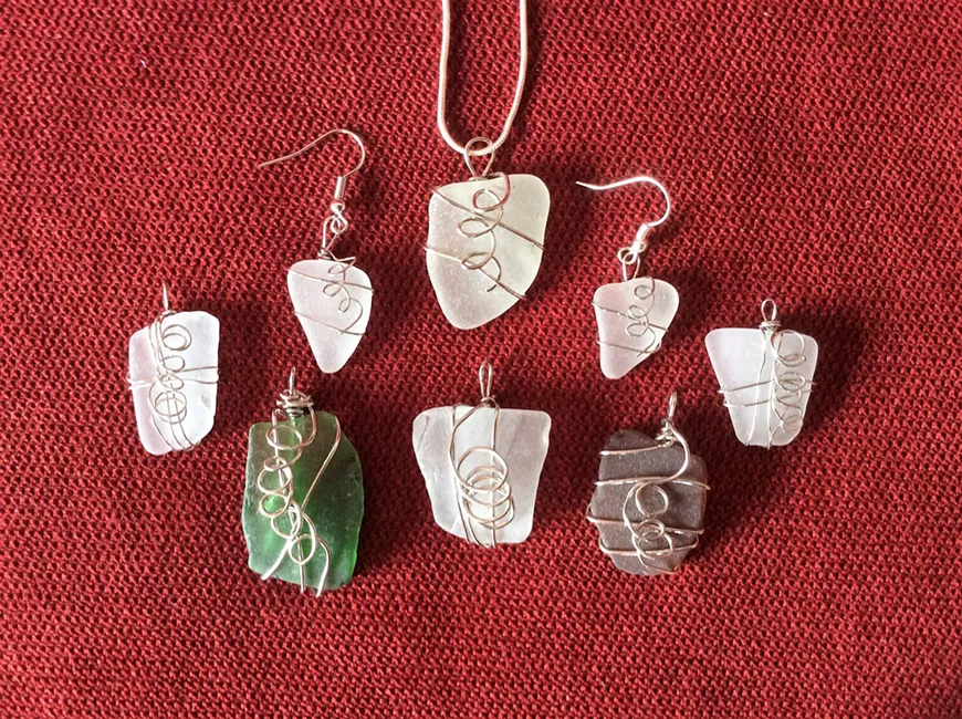 Learn how to wire wrap sea glass.