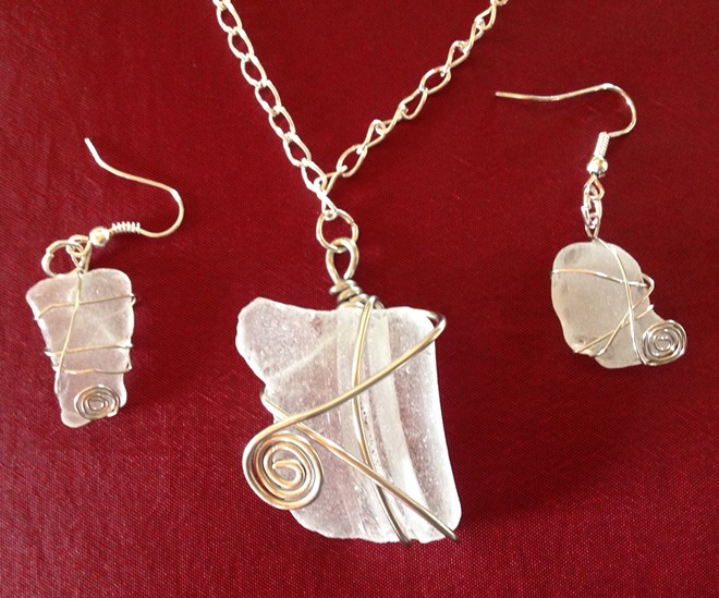 Learn how to wire wrap sea glass