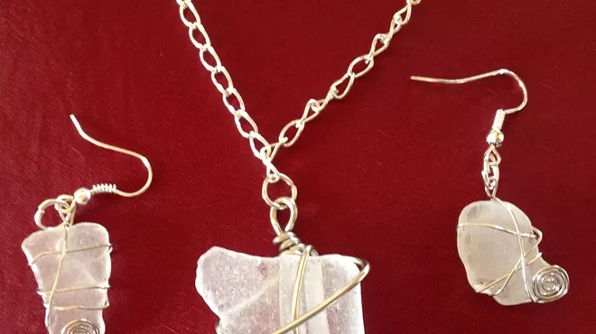 Image: Sea Glass Wire Wrap Jewelry