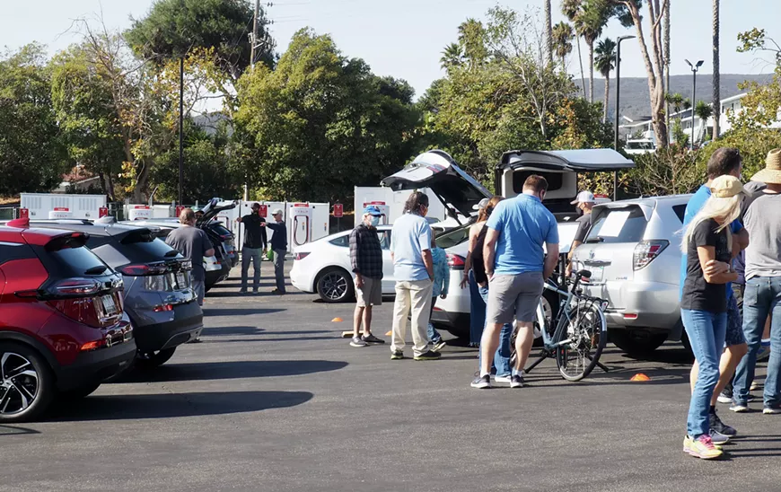 Electric Vehicles on display at Madonna Inn