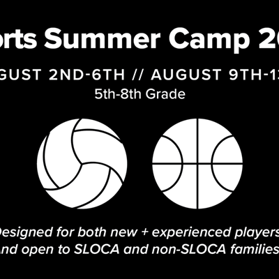 Sports Summer Camp 2021, 8/2-6, 5th-8th grade
