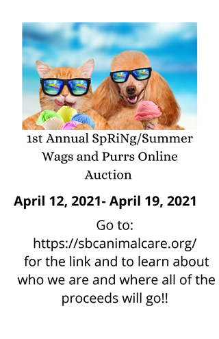 Spring/Summer Wags and Purrs Online Auction