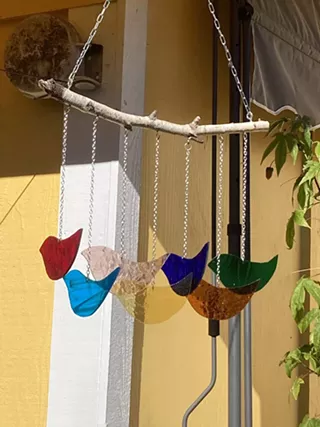Image: Stained Glass Windchimes with Deborah Wogan