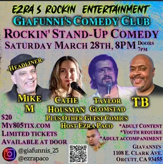 Image: Stand Up Comedy at Giavanni's March 28th