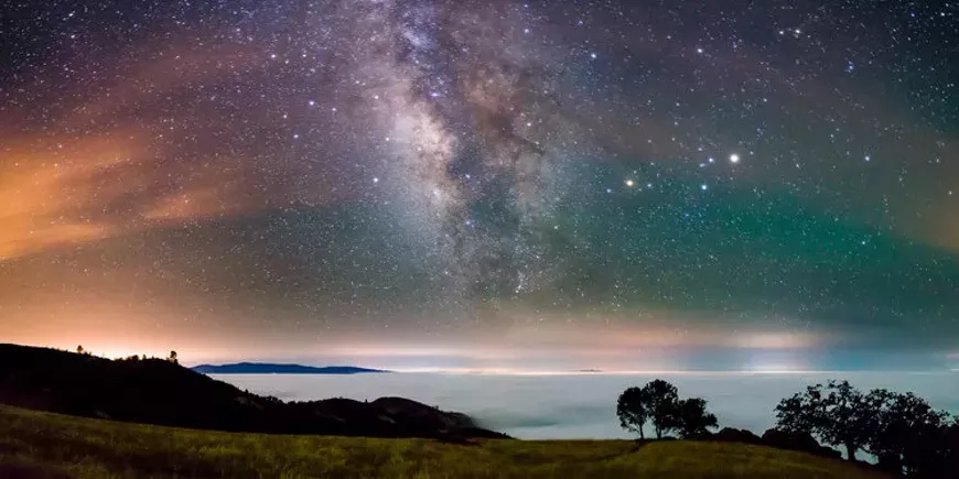 Marc Muench, Figueroa Mountain Under the Milky Way on May 26, 2015, Photograph, Courtesy the Artist