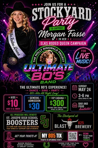 Image: Stockyard Party to Support Morgan Fasse with Molly Ringwald