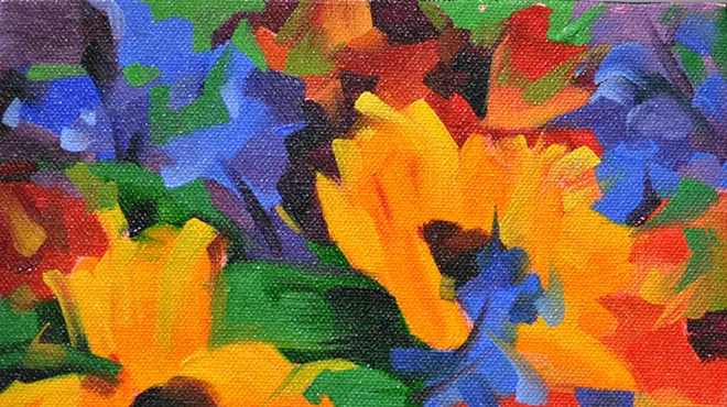 Image: Summer Flowers Oil Painting Class