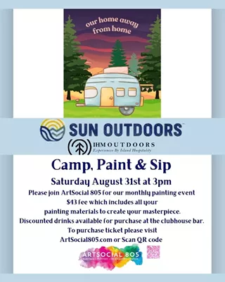 Image: Sun OutDoors Camp, Paint, and Sip