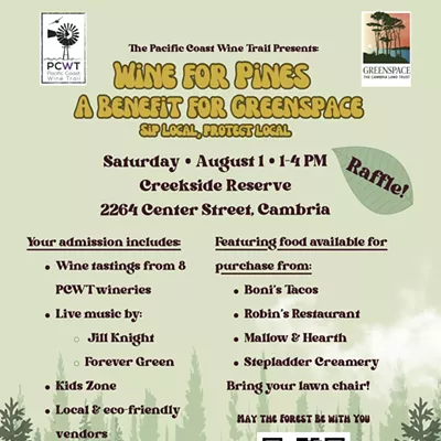 Image: The Pacific Coast Wine Trail presents: Wine for Pines