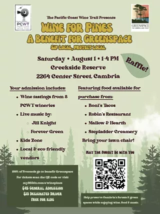 Image: The Pacific Coast Wine Trail presents: Wine for Pines