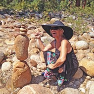 Atascadero artist and photographer Kathy Clarke balances rocks and life