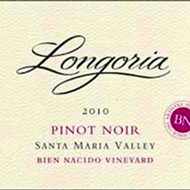 Longoria 2010 Pinot Noir Bien Nacido Vineyard Santa Maria Valley