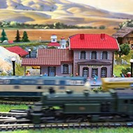 SLO resident Bernd Schumacher sets a Guinness World Record for the largest collection of Z-gauge model trains on Sept. 17 at Beda's Biergarten