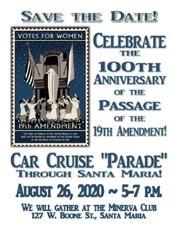 Santa Maria to celebrate women&rsquo;s suffrage centennial