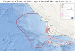 STILL ALIVE The National Oceanic and Atmospheric Administration decided to renew its nomination of the Chumash Heritage National Marine Sanctuary (pictured) for five more years. - MAP COURTESY OF NOAA