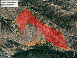 NEW TECH To better manage water in the Santa Ynez River Valley Groundwater Basin, local agencies are collaborating on using aerial technology to understand the area’s groundwater resources. - IMAGE COURTESY OF SANTA YNEZ RIVER VALLEY GROUNDWATER BASIN