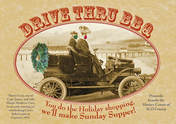HOLIDAY HISTORY The History Center of San Luis Obispo County is holding a drive-through holiday barbecue on Dec. 6 and encouraging people to take advantage of a free walking tour of SLO's historic Eto Park and Brook Street area. - PHOTO COURTESY OF THE HISTORY CENTER OF SAN LUIS OBISPO COUNTY