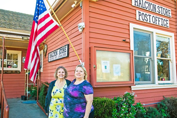 SAYING GOODBYE From left to right: Sandra Strohman and her daughter, Louise Welch, have operated the Halcyon Store and Post Office since 2015. The shop, one of the oldest commercial operations in the area, is closing in March. - PHOTO BY JAYSON MELLOM