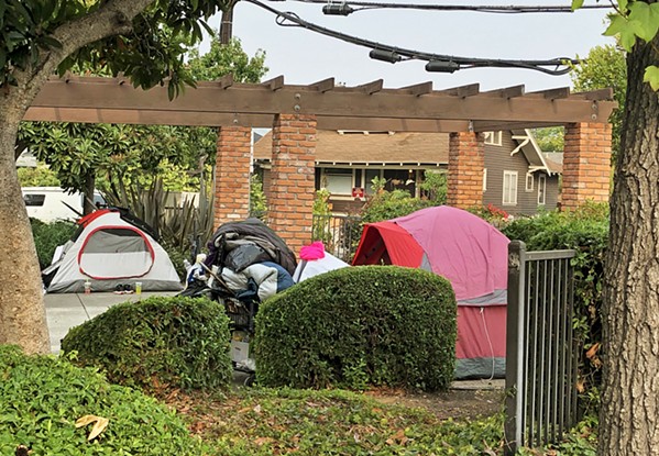 CAMPED OUT Homeless encampments in city parks, like Mitchell Park (pictured), are becoming increasingly common on the Central Coast amid the pandemic. - FILE PHOTO COURTESY OF THE CITY OF SLO