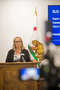 COVID VARIANT SLO County Public Health Officer Penny Borenstein reported the county's first case of the U.K. variant of COVID-19 on March 19. - FILE PHOTO BY JAYSON MELLOM