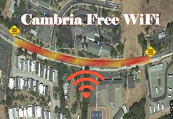 CONNECTION The Cambria Technology Collective expands on its free Wi-Fi program along Main Street in Cambria. - IMAGE COURTESY OF THE CAMBRIA TECHNOLOGY COLLECTIVE