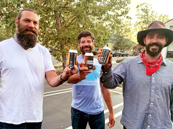 BREW CREW Trevor Freeman, Andrew Houghtaling, and Colin Princi (left to right) are the trio behind San Luis Obispo's Corberosa Premium Air-Roasted Coffee. - COURTESY PHOTO BY SCOTT STEVENSON