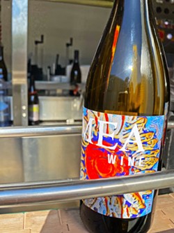 FAMILY VENTURE MEA Wine is a true family business. This chardonnay label (pictured) is artwork made by the owners' 12-year-old son. - PHOTOS COURTESY OF MEA WINE