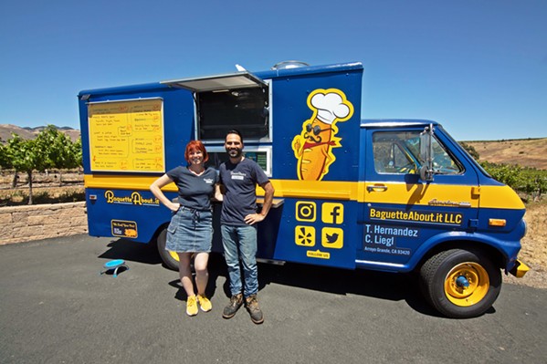 ELEVATED EXPERIENCE Co-owners Conny Liegl (left) and Thomas Hernandez (right) hope to change people's perceptions of food trucks as greasy fast-food providers. - COURTESY PHOTO BY PATRICK KAMMERMEYER