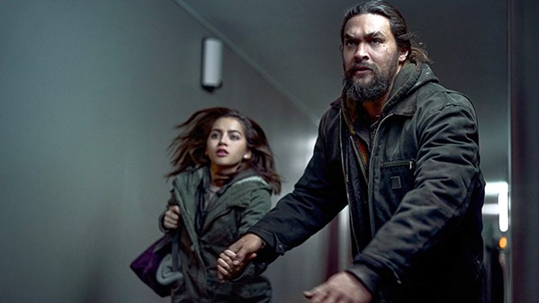 OUT FOR JUSTICE After his wife dies thanks to Big Pharma greed, Ray (Jason Momoa, right) searches for the culprits while protecting his daughter, Rachel (Isabela Merced), in Sweet Girl. - PHOTO COURTESY OF ASAP ENTERTAINMENT