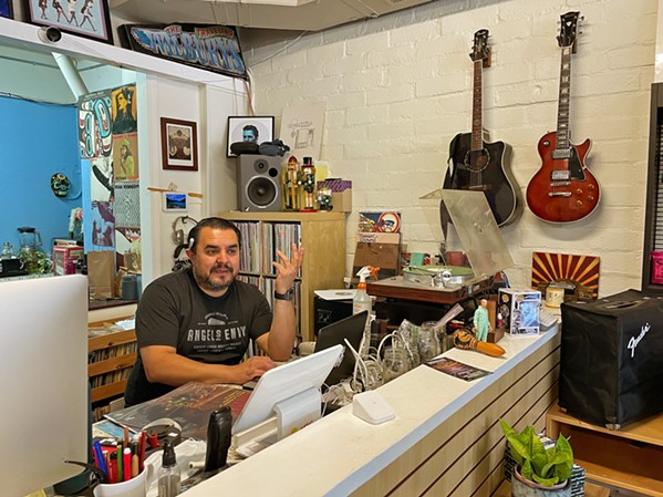 STACKS OF WAX Traffic Record Store and its proprietor, Manuel Barba, are both A-Town gems&mdash;part of a close-knit fabric of business owners committed to reinventing Atascadero. - PHOTOS BY GLEN AND ANNA STARKEY