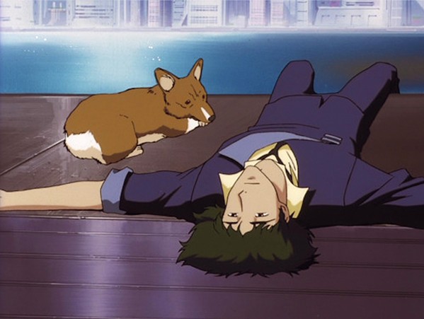 3. 2. 1. LET'S JAM! Set in the year 2071, Cowboy Bebop (1998) follows a crew of bounty hunters aboard a spaceship, led by Spike Spiegel, a former hitman exiled from a mysterious crime syndicate. - PHOTO COURTESY OF SUNRISE