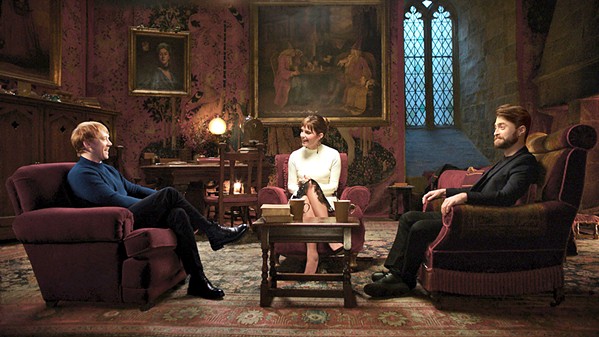 HOGWARTS HOOPLA Rupert Grint, Emma Watson, and Daniel Radcliffe reunite to reflect on the roles they're destined to be forever remembered for, during HBO Max's new retrospective, Harry Potter 20th Anniversary: Return to Hogwarts. - PHOTO COURTESY OF HBO MAX